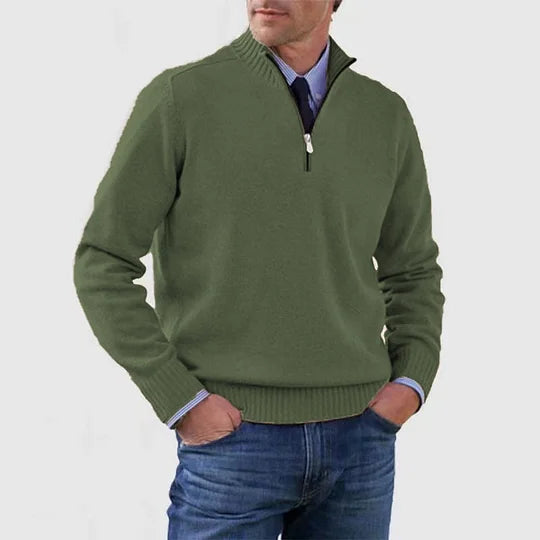 Leo - Jersey Cálido y Moderno Con Media Cremallera