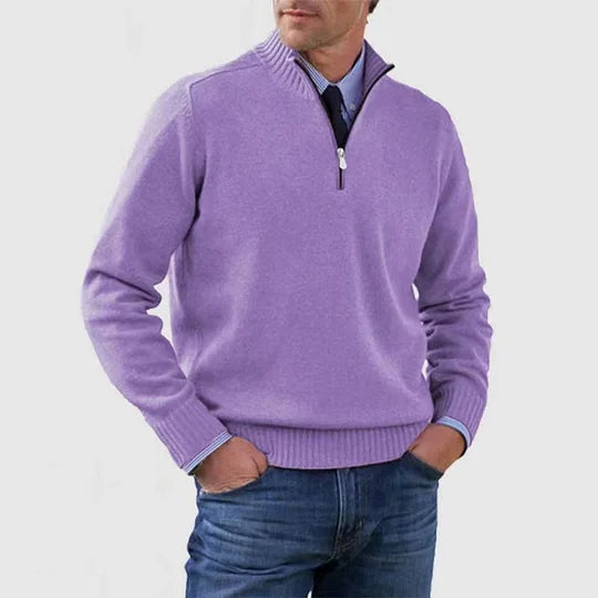 Leo - Jersey Cálido y Moderno Con Media Cremallera