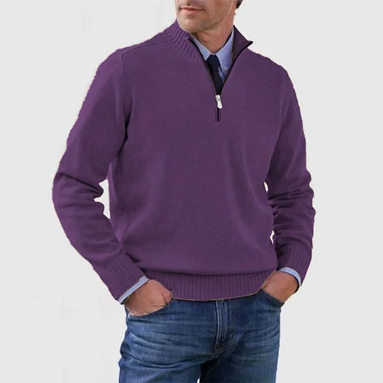 Leo - Jersey Cálido y Moderno Con Media Cremallera