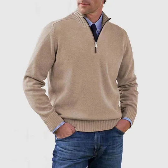 Leo - Jersey Cálido y Moderno Con Media Cremallera