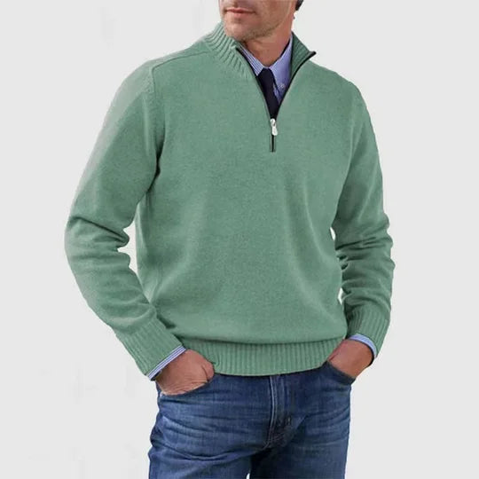 Leo - Jersey Cálido y Moderno Con Media Cremallera