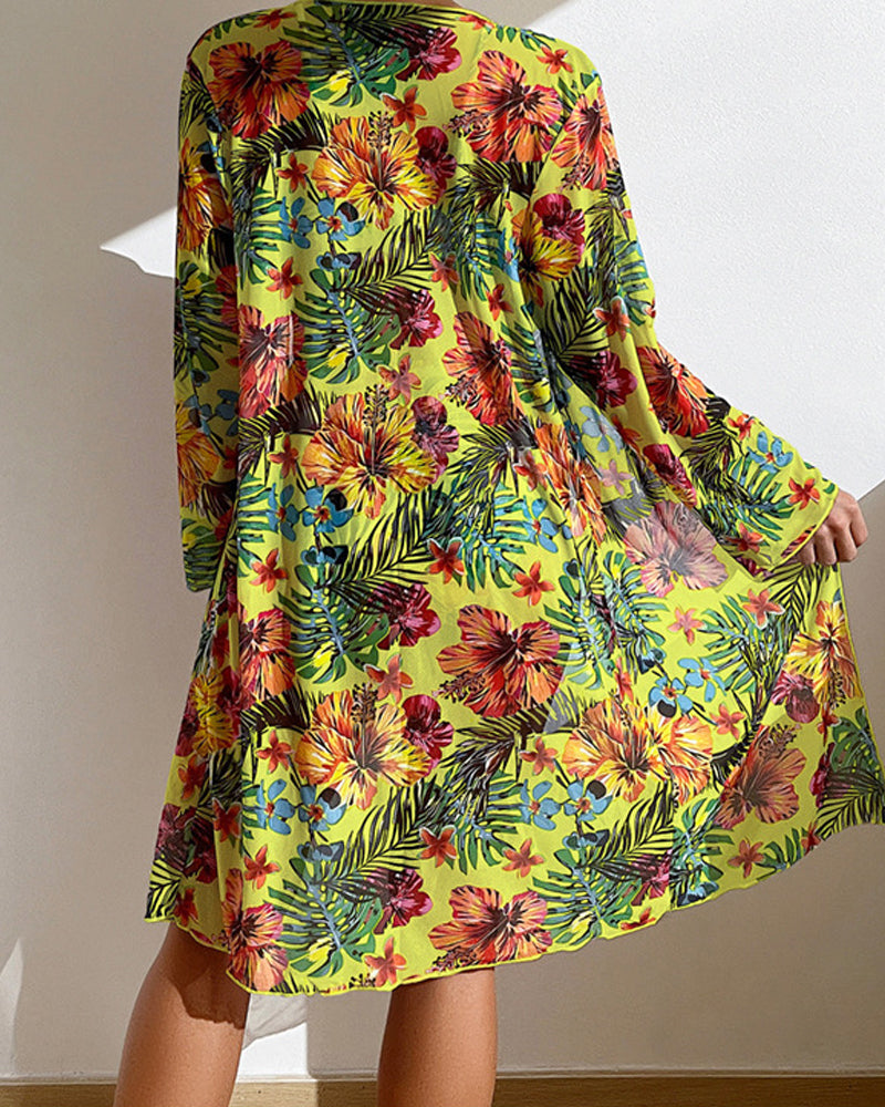 Brenda - Bikini con falda de flores