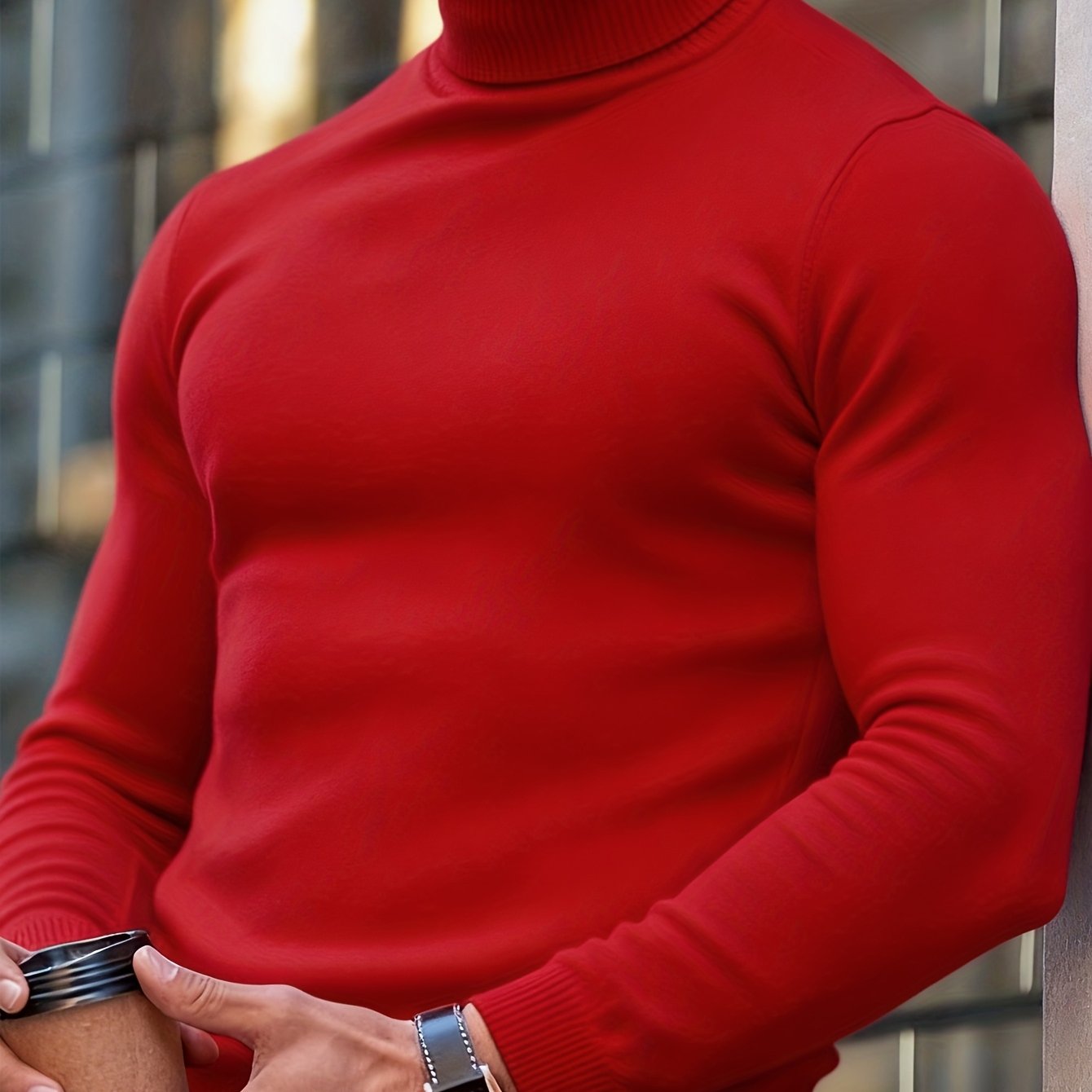 Adrian | Suéter de Punto Premium con Cuello Alto