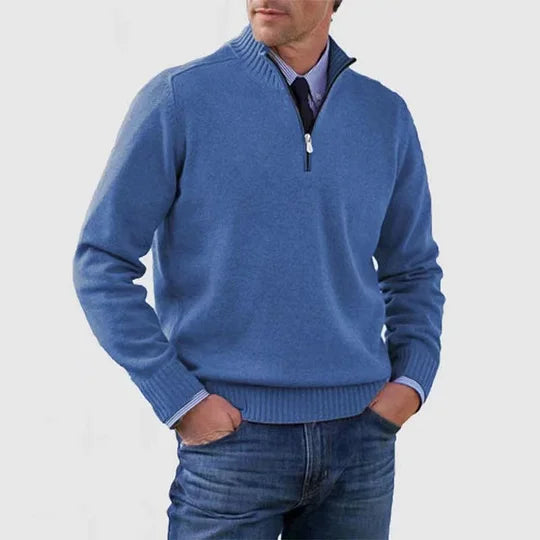Leo - Jersey Cálido y Moderno Con Media Cremallera