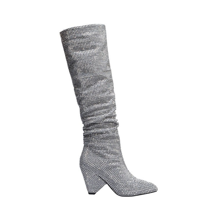 Botas altas con brillantes