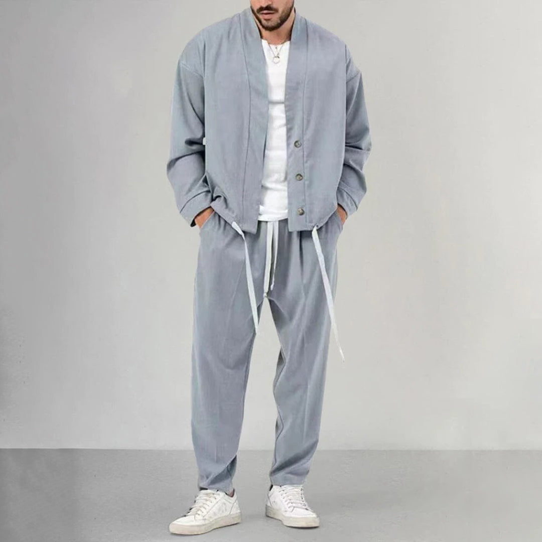 Oriol - Cárdigan y pantalón para hombre