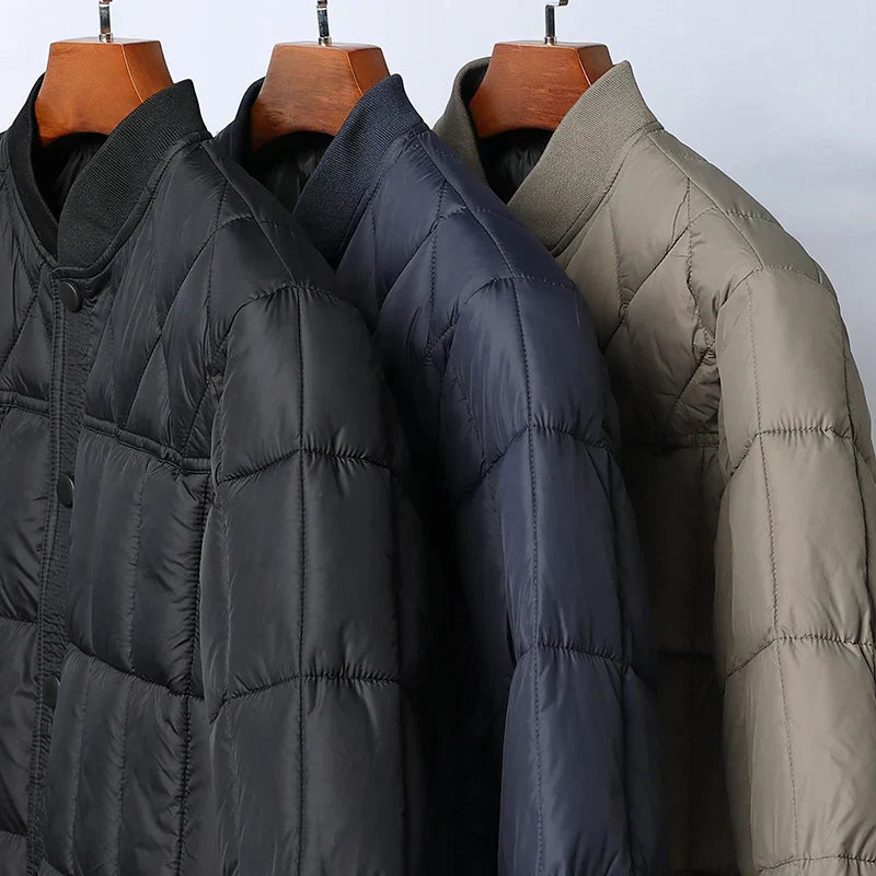 Chaqueta acolchada ligera para hombre en beige - Noud