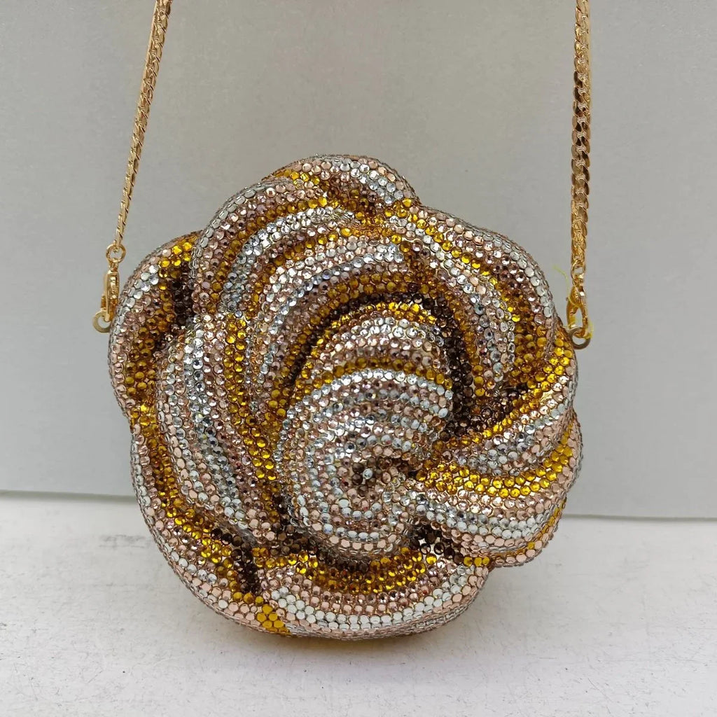 Bolso de lujo con diamantes de imitación