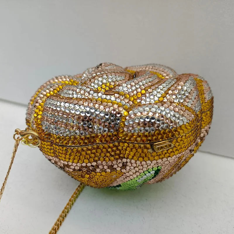 Bolso de lujo con diamantes de imitación
