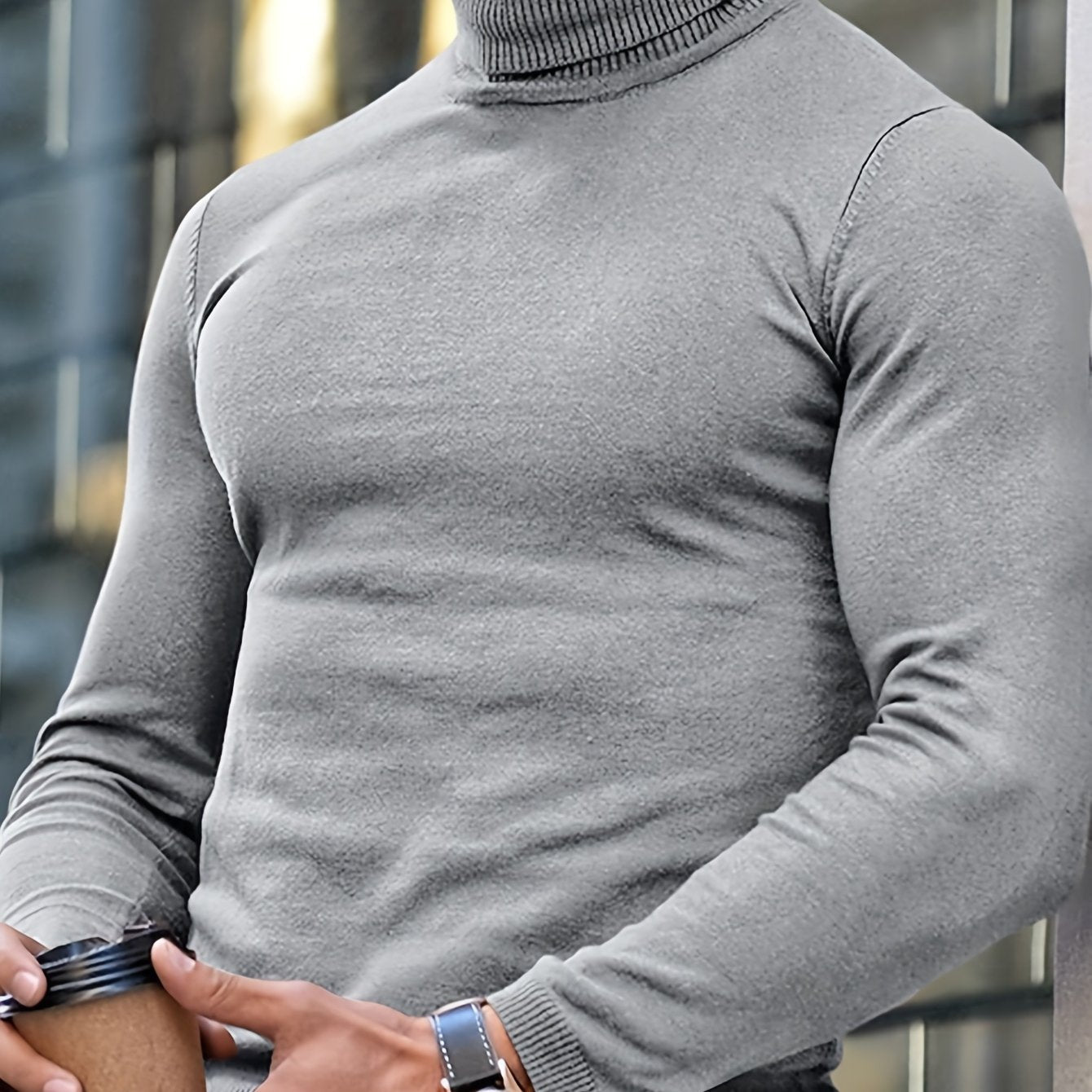 Adrian | Suéter de Punto Premium con Cuello Alto