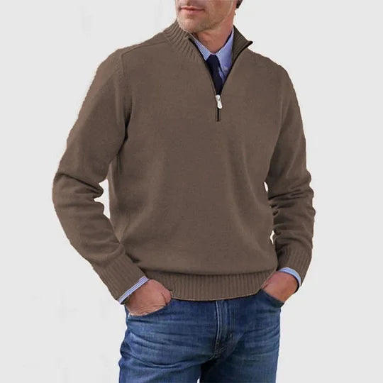 Leo - Jersey Cálido y Moderno Con Media Cremallera