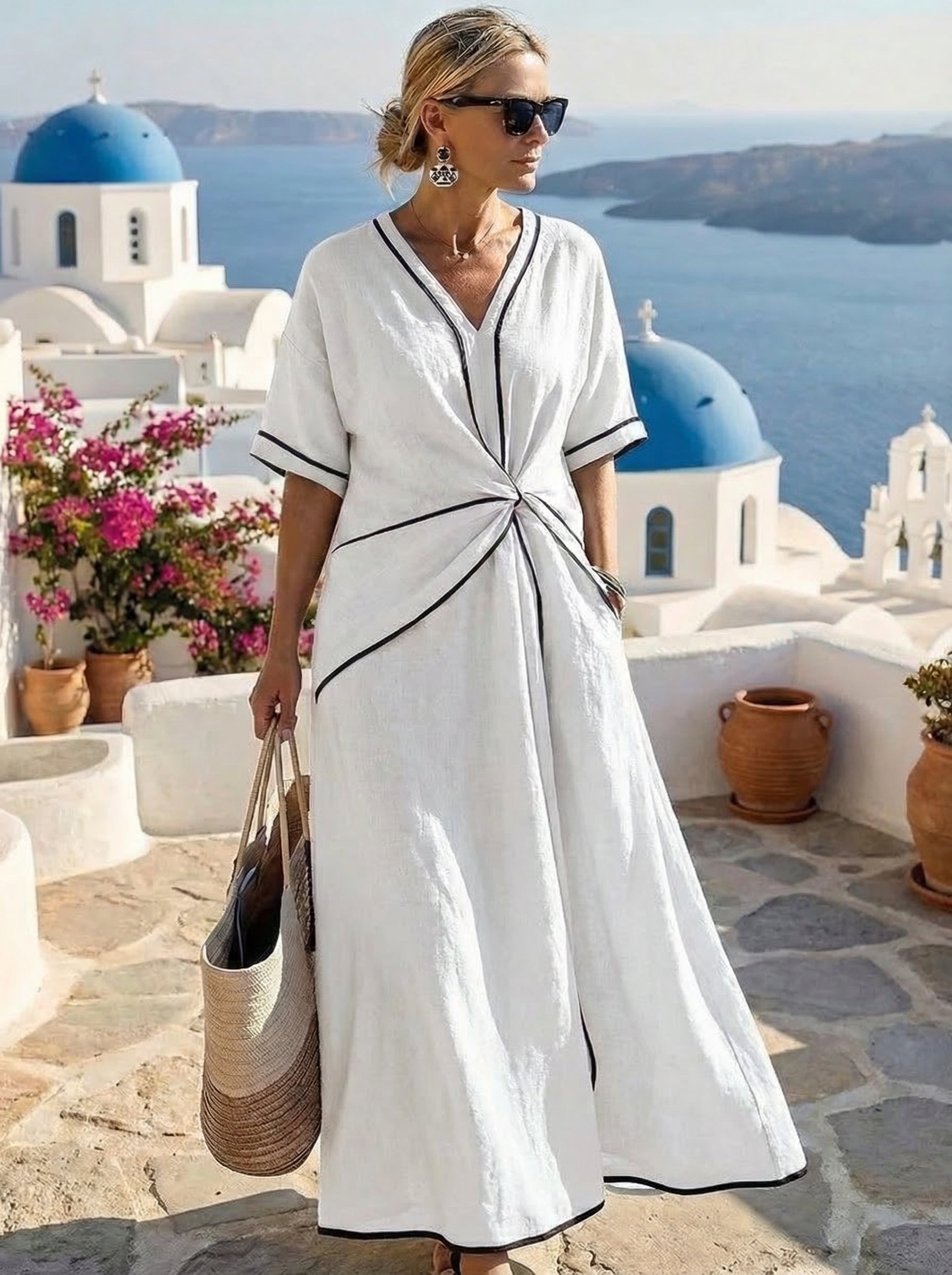 Santorini Vestido de Verano