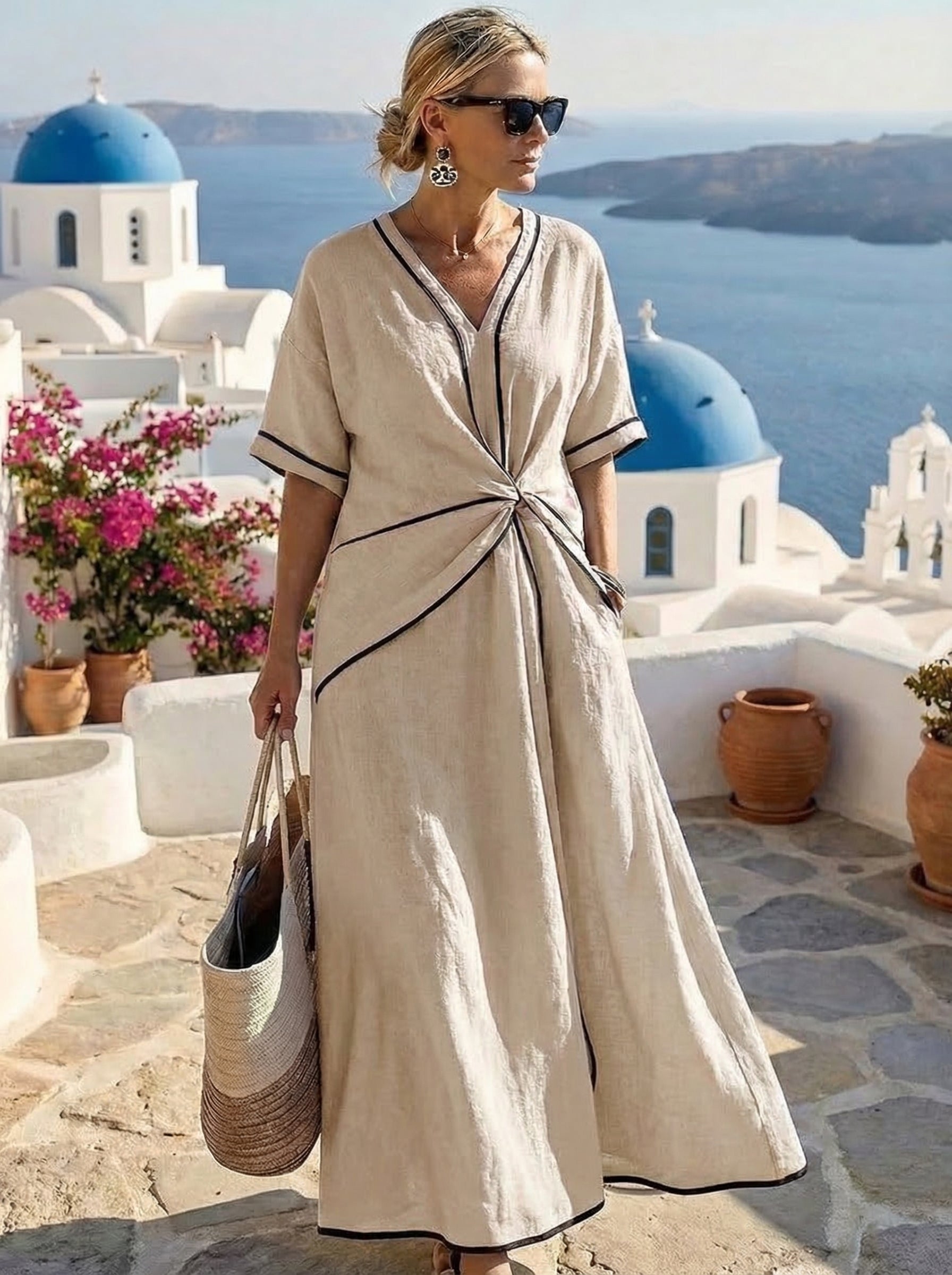 Santorini Vestido de Verano
