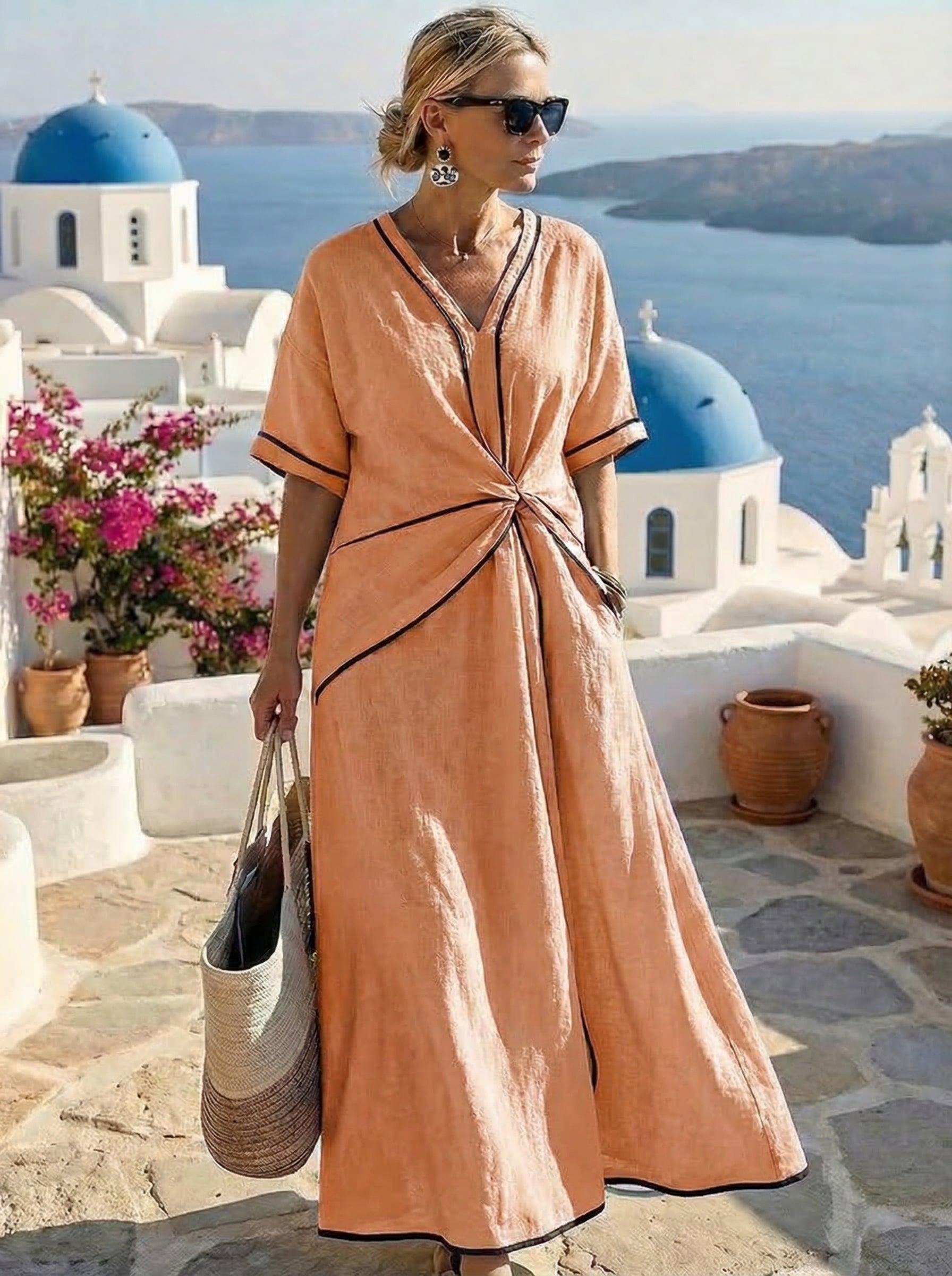 Santorini Vestido de Verano