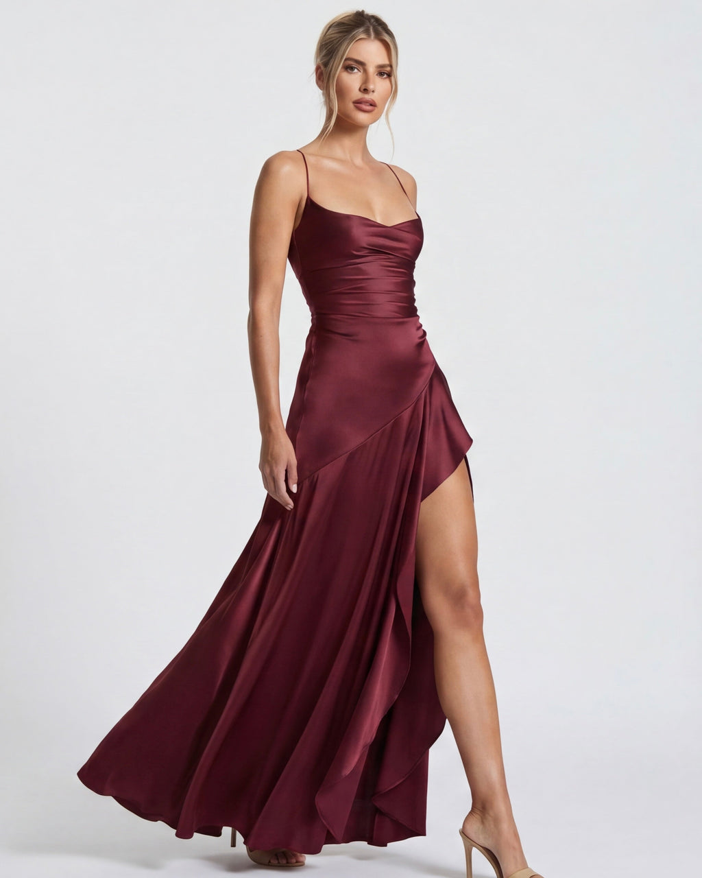 Aroita | Vestido Largo Drapeado