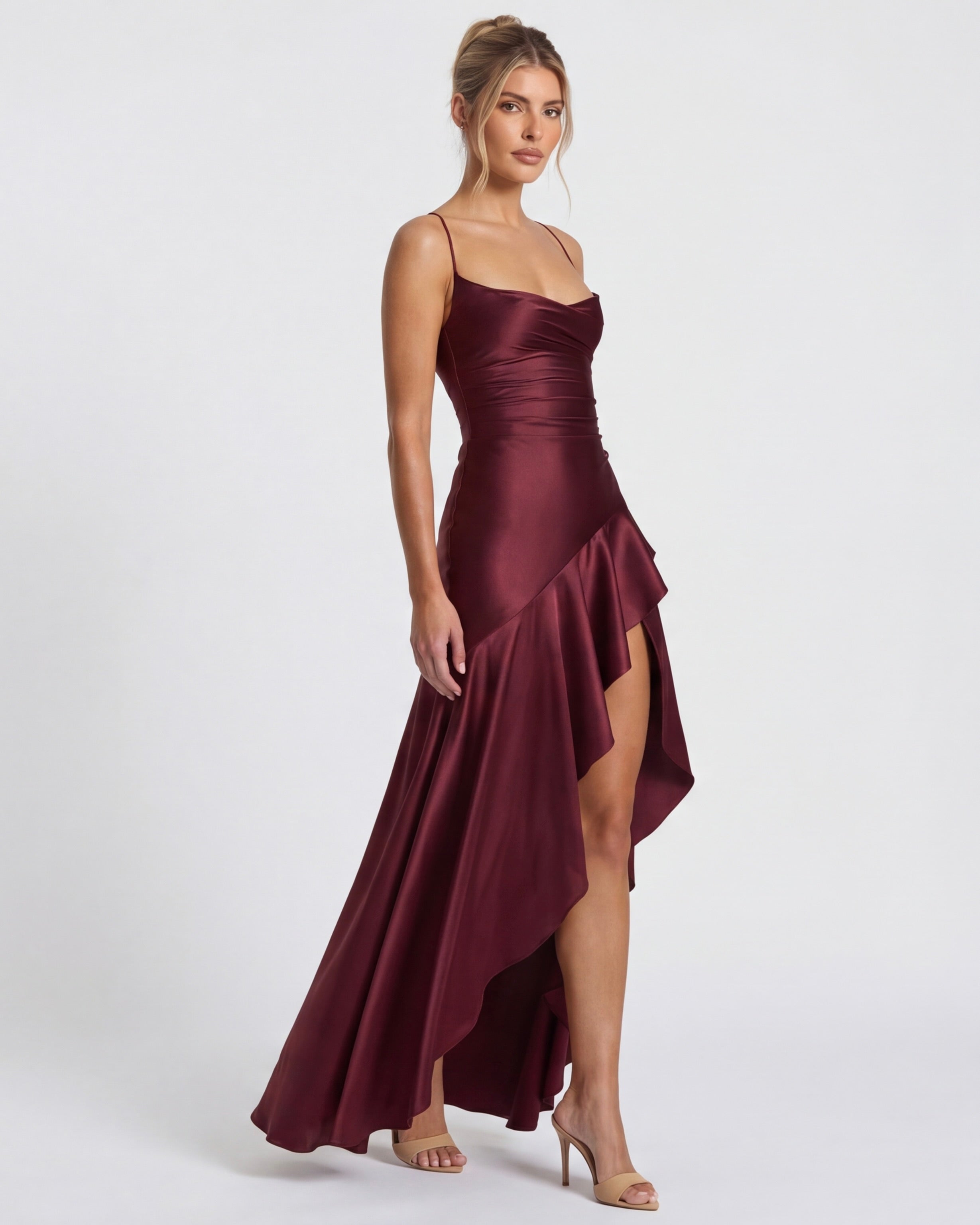 Aroita | Vestido Largo Drapeado