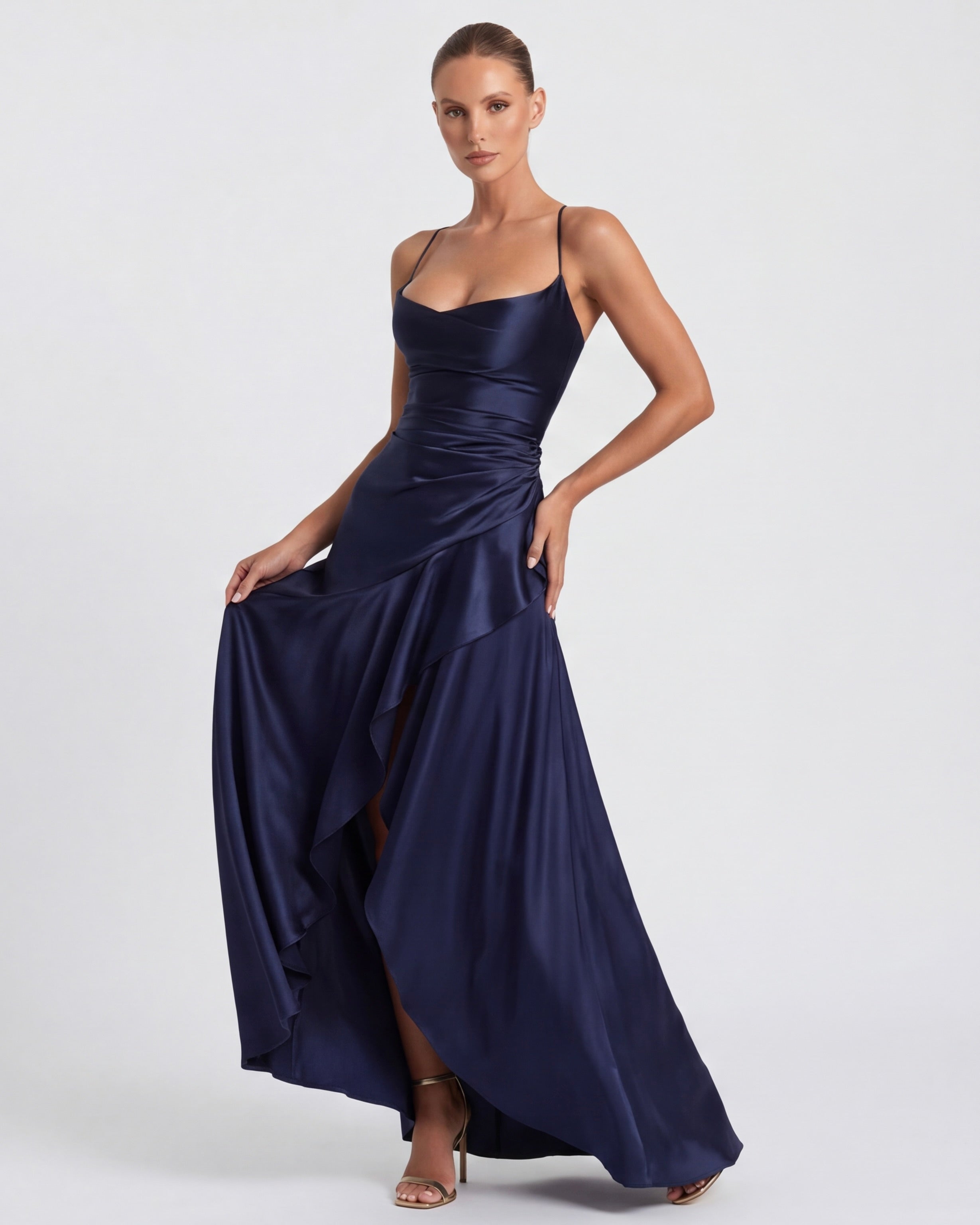 Aroita | Vestido Largo Drapeado