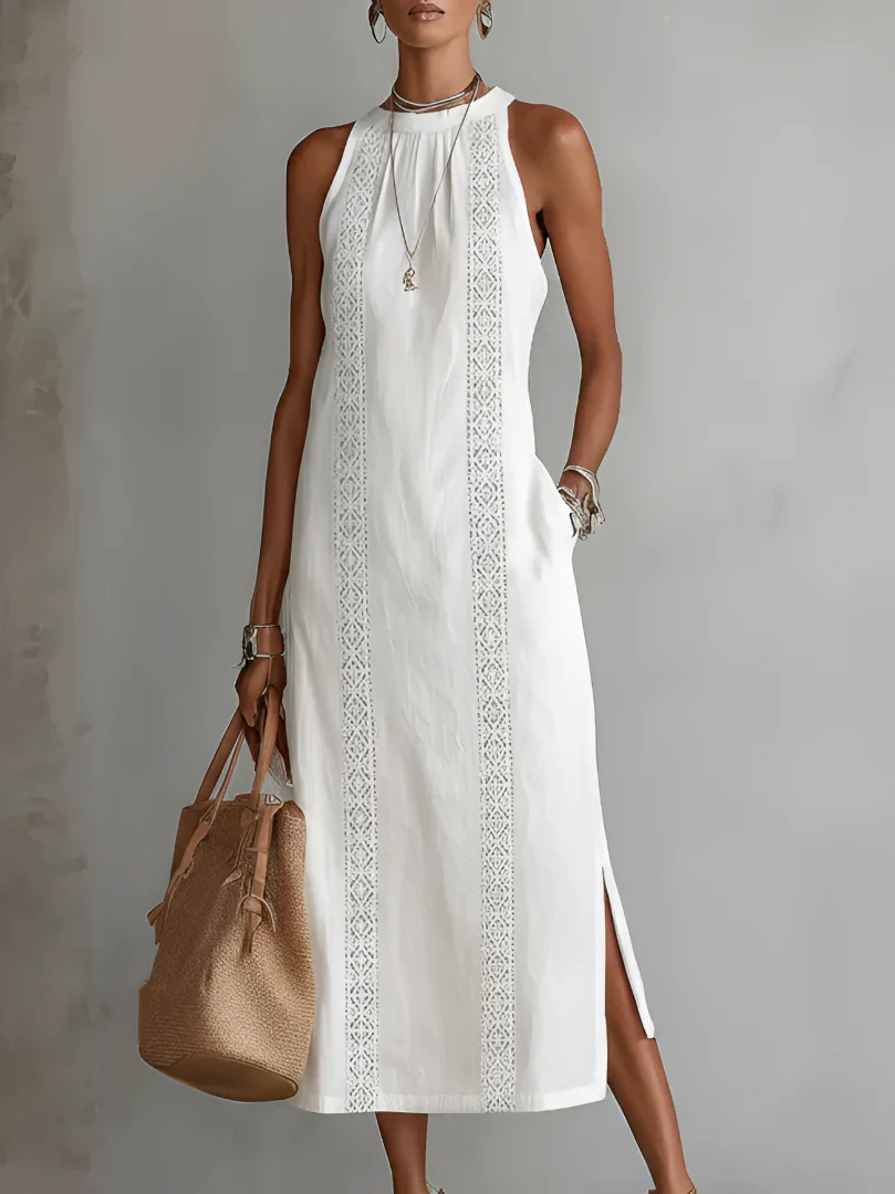 JIMENA | VESTIDO MIDI DE LINO