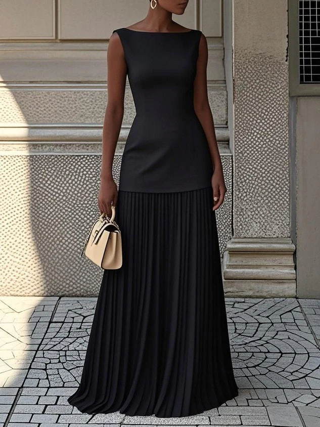 Sirenea Vestido Maxi Plisado