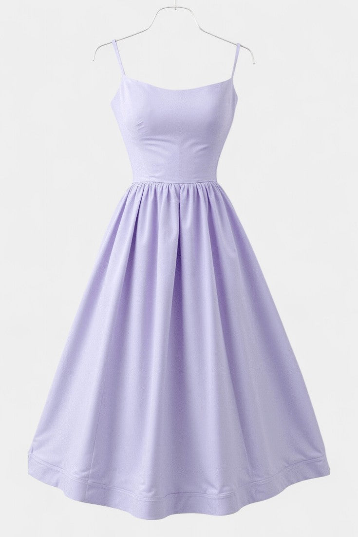 Gota Mar Vestido Midi Sin Mangas de Caída Ligera